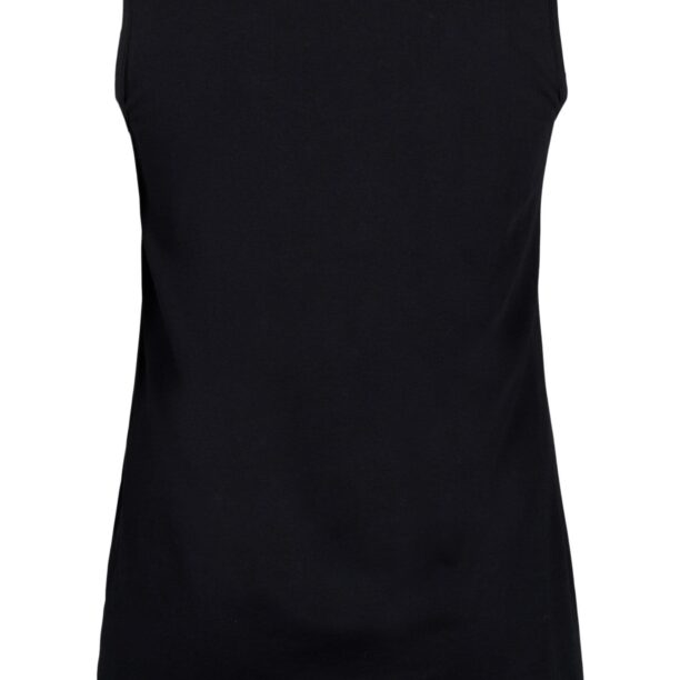 Zizzi Top 'VMY'  negru / alb