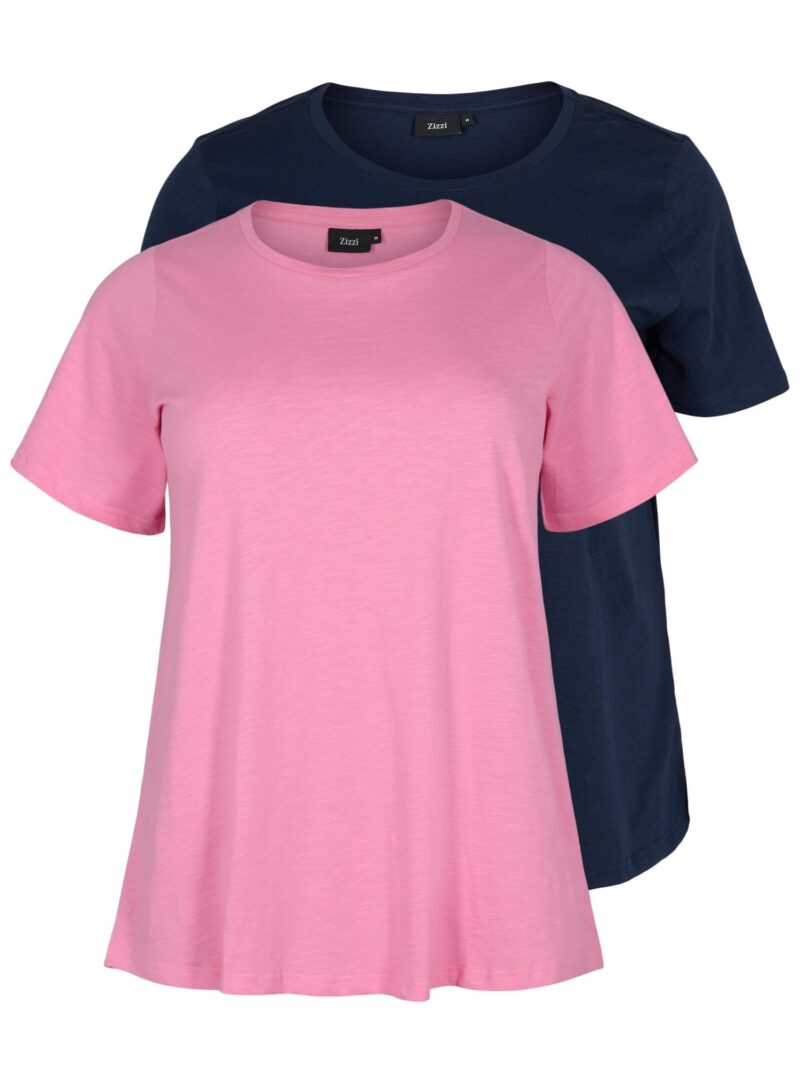 Zizzi Tricou  bleumarin / roz