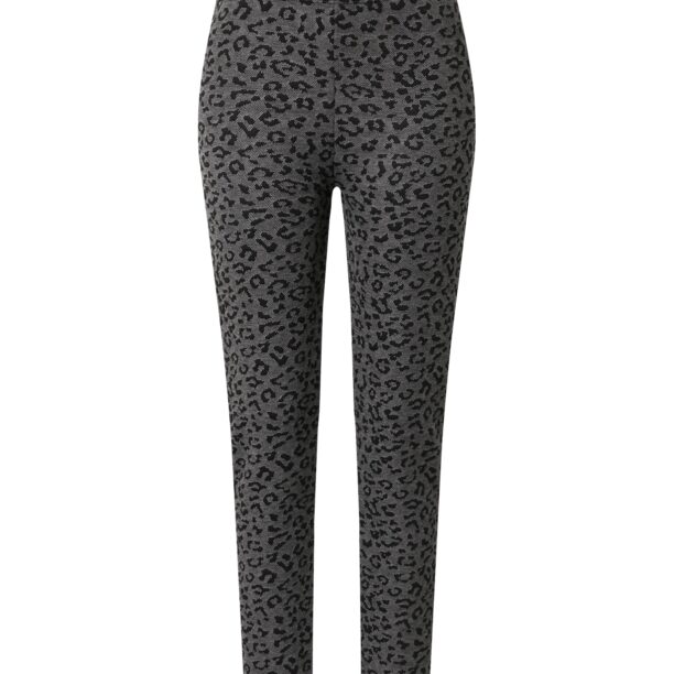 Zwillingsherz Leggings 'Grazia'  gri închis / negru