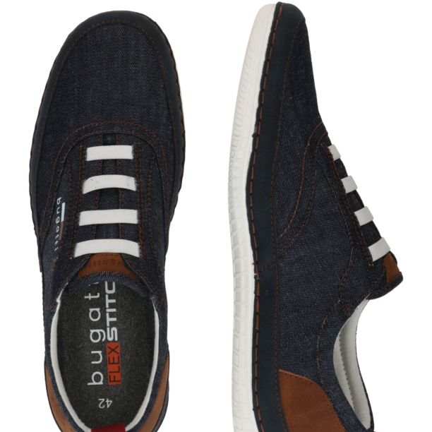 bugatti Sneaker low 'Bimini'  albastru denim / albastru închis / maro