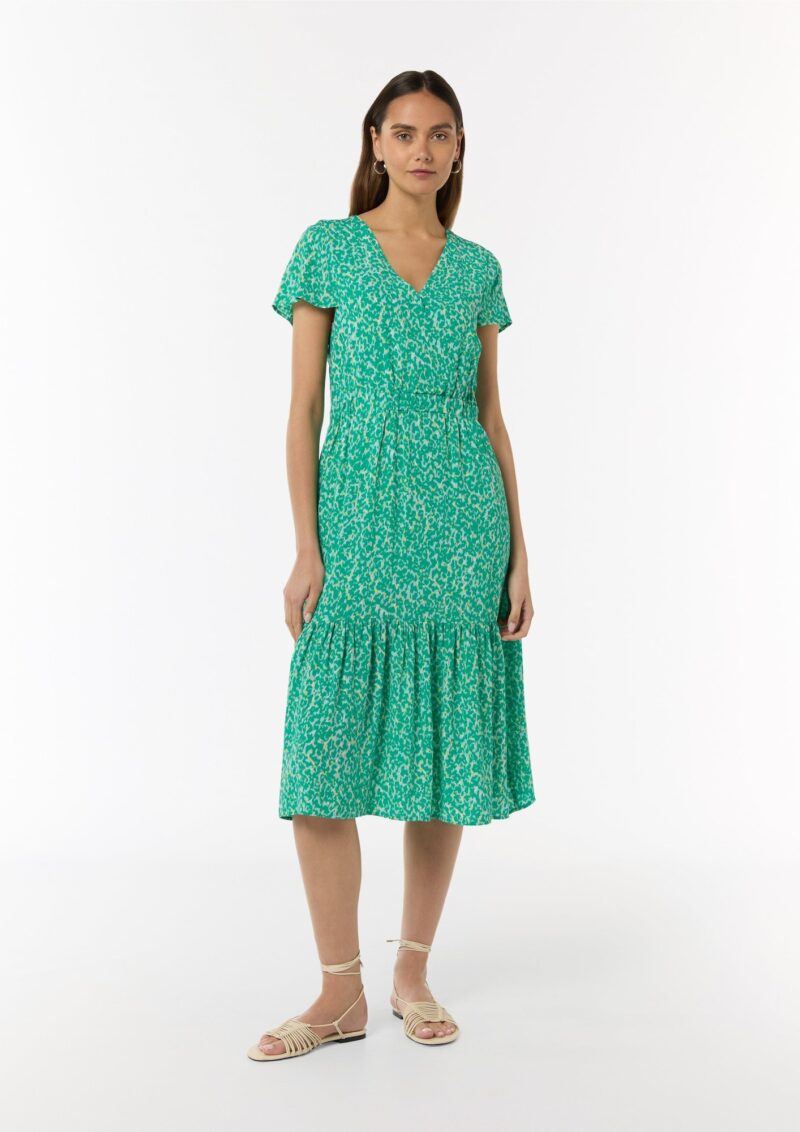 comma casual identity Rochie  albastru deschis / verde smarald / verde măr preţ