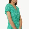 comma casual identity Rochie  albastru deschis / verde smarald / verde măr