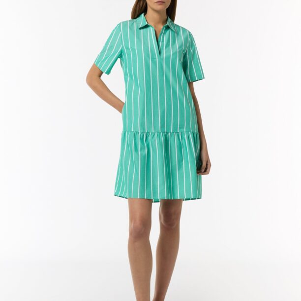 comma casual identity Rochie  verde / alb