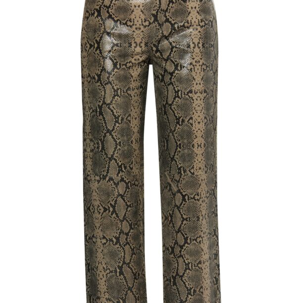 faina Pantaloni  bej / bronz / negru