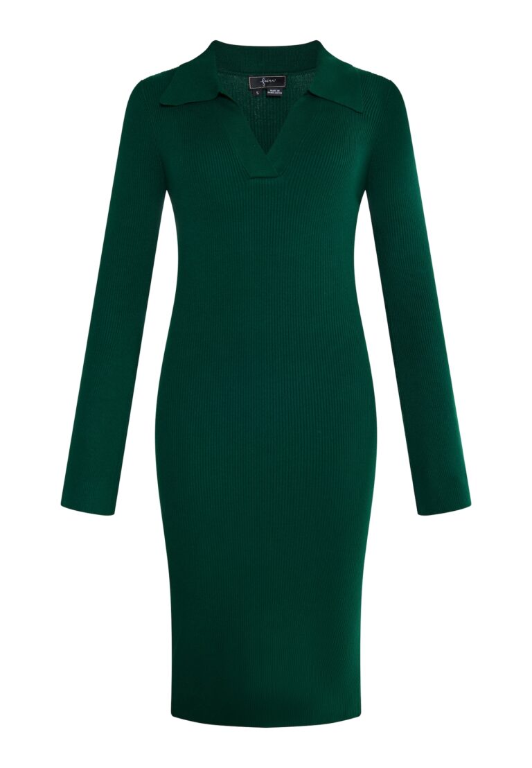 faina Rochie  verde smarald