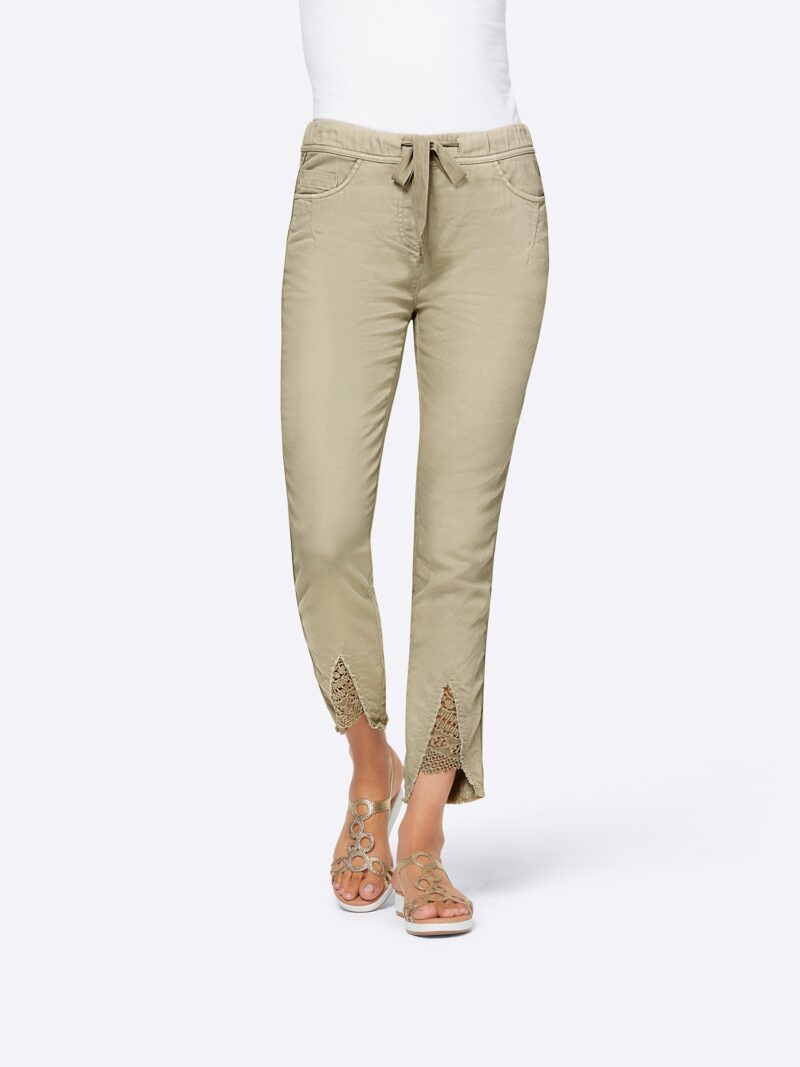 heine Pantaloni  verde stuf