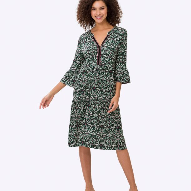 heine Rochie  bej / verde / roz / negru