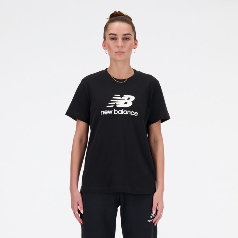 new balance Tricou 'Essentials'  negru / alb