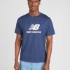 new balance Tricou  albastru noapte / alb