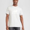 new balance Tricou  gri amestecat / alb