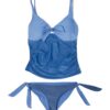 petit amour Costum de baie Tankini 'AMY'  albastru / albastru fumuriu