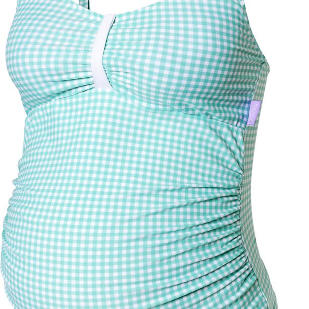 petit amour Costum de baie Tankini 'Ava'  verde jad / alb