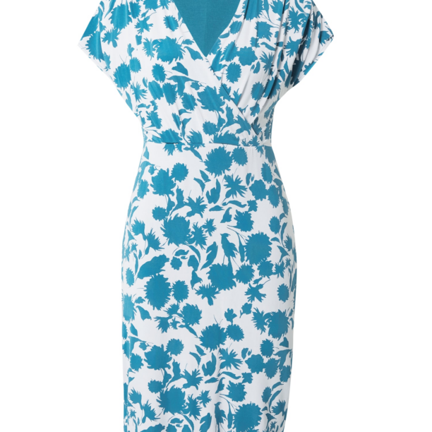 s.Oliver BLACK LABEL Rochie  cyan / alb