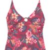 s.Oliver Costum de baie Tankini  albastru / galben / roz / alb