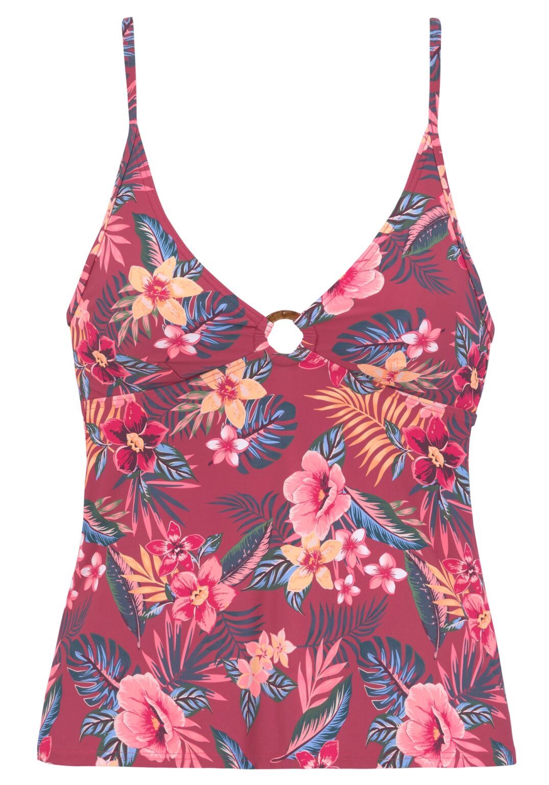 s.Oliver Costum de baie Tankini  albastru / galben / roz / alb