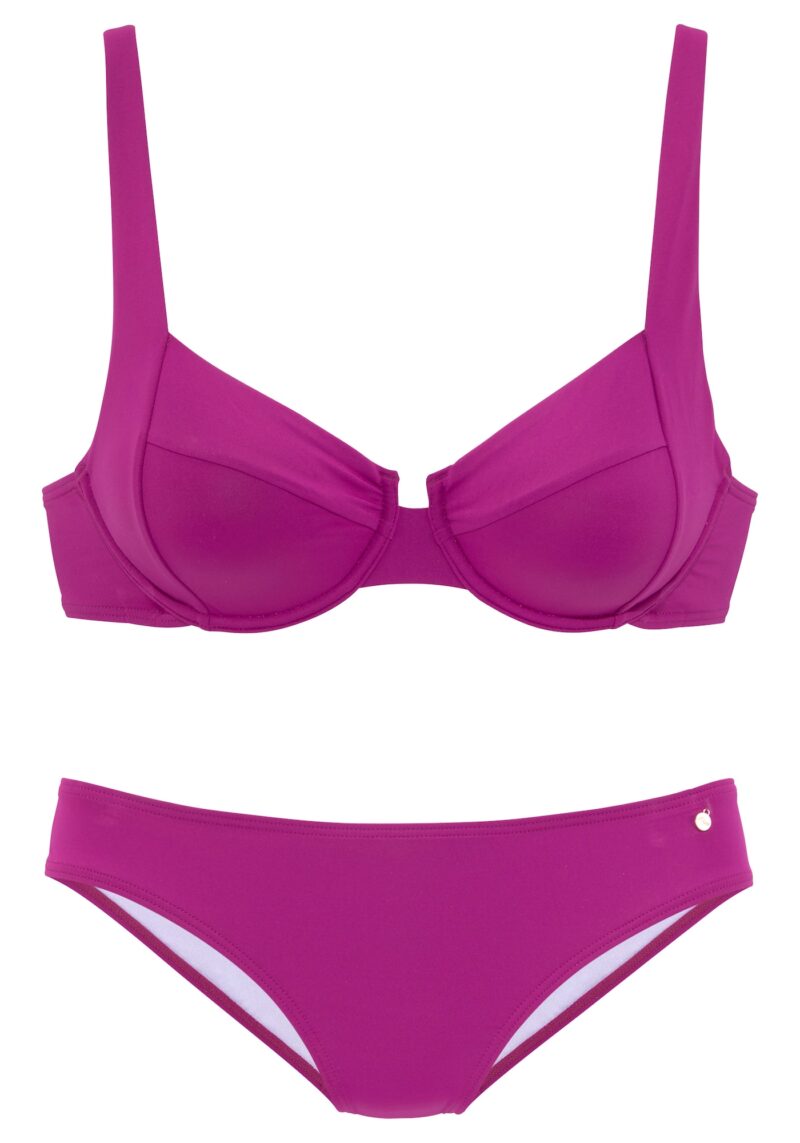 s.Oliver Costum de baie două piese  fucsia