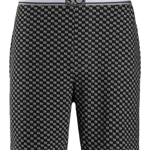 s.Oliver Pantaloni de pijama  gri / negru