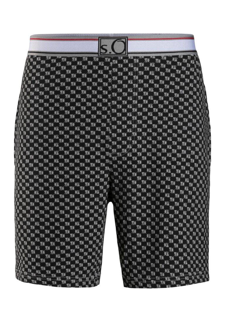 s.Oliver Pantaloni de pijama  gri / negru