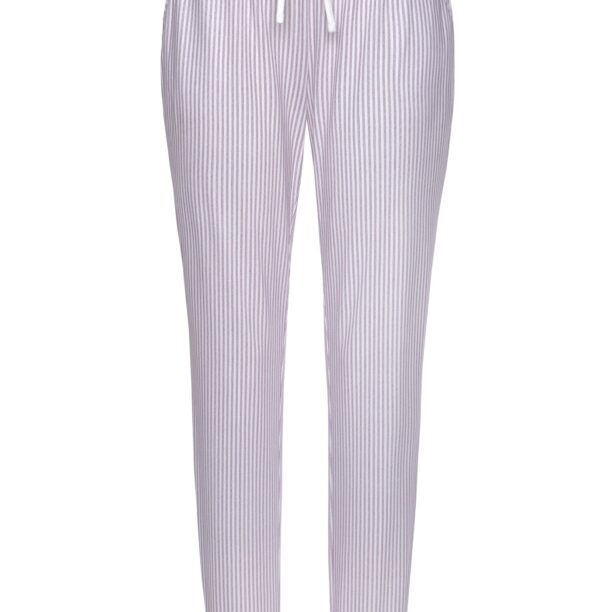 s.Oliver Pantaloni de pijama  mov deschis / alb