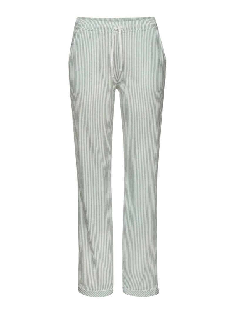 s.Oliver Pantaloni de pijama  verde pastel / alb