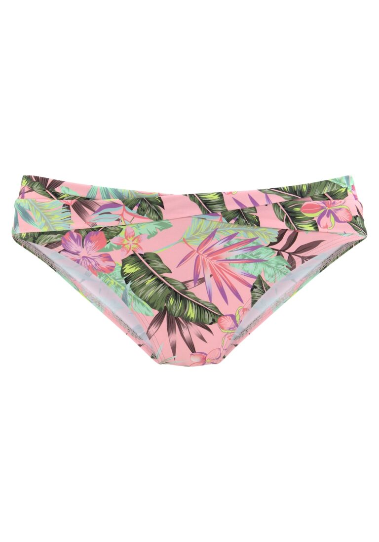 s.Oliver Slip costum de baie  verde / lila / rosé