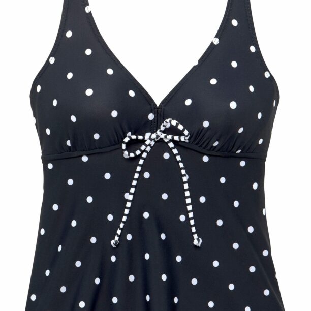 s.Oliver Tankini top 'Audrey'  negru / alb