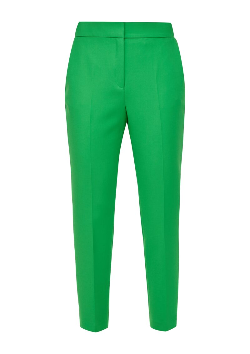 s.Oliver BLACK LABEL Pantaloni cu dungă  verde măr