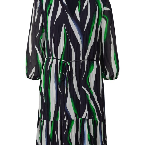 s.Oliver BLACK LABEL Rochie  bleumarin / verde / alb