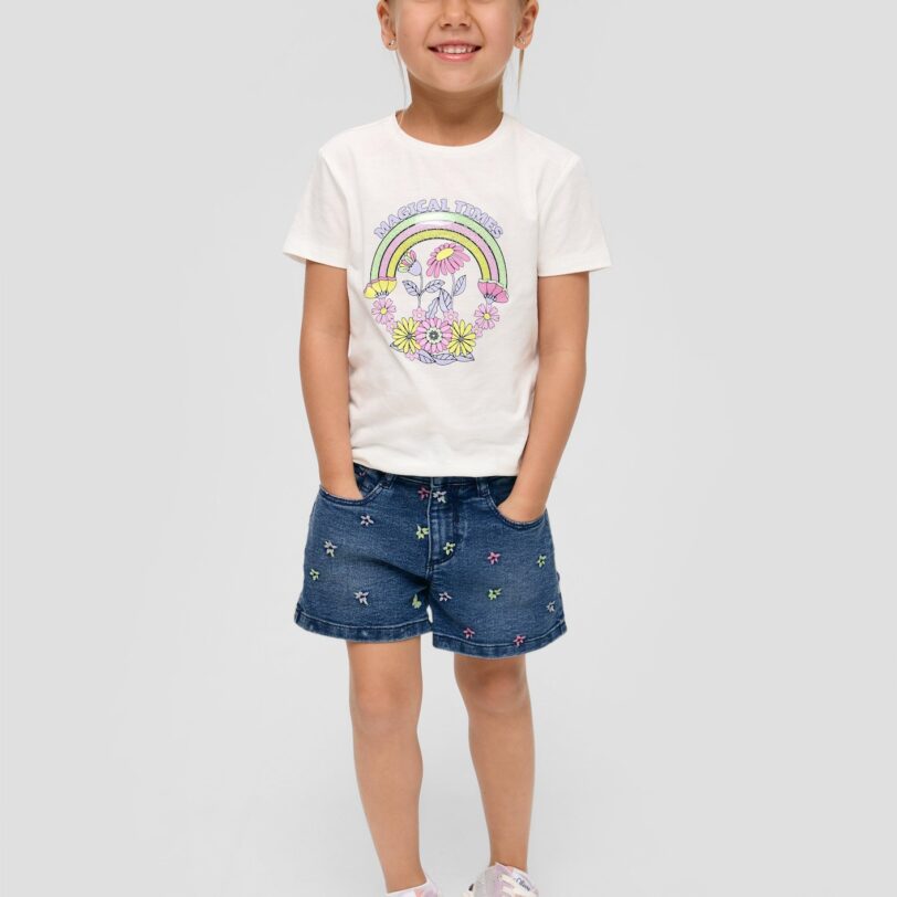 s.Oliver Jeans  albastru închis / verde deschis / roz preţ