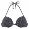 s.Oliver Sutien costum de baie 'Avni'  negru / alb