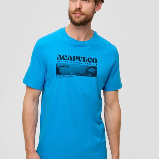 Cumpăra s.Oliver Tricou  azur / negru