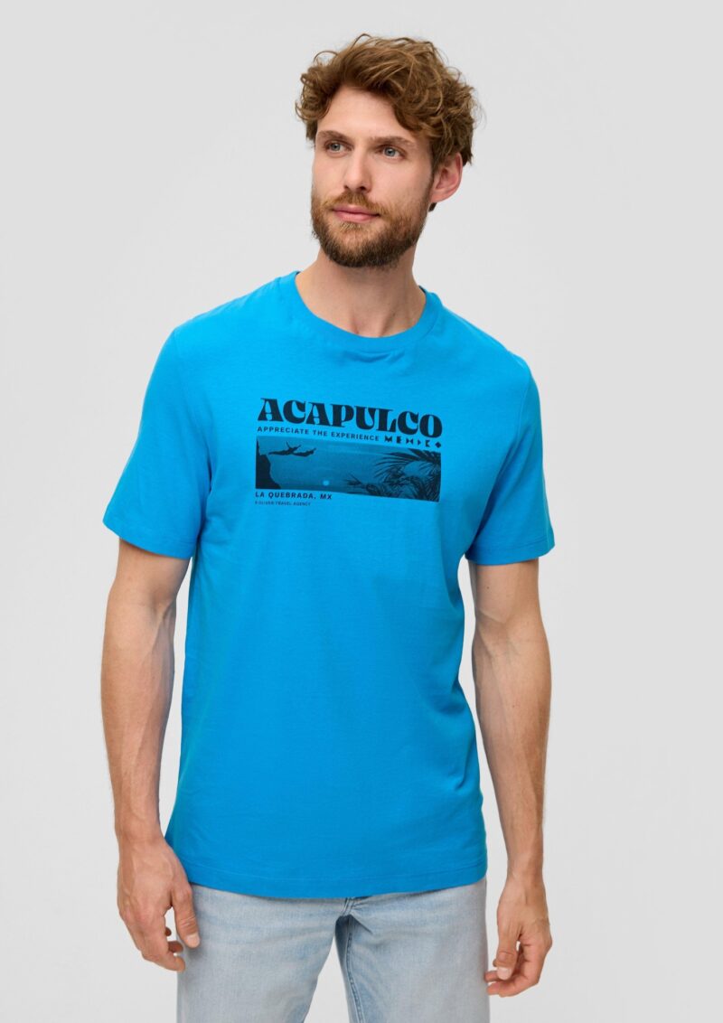 Cumpăra s.Oliver Tricou  azur / negru