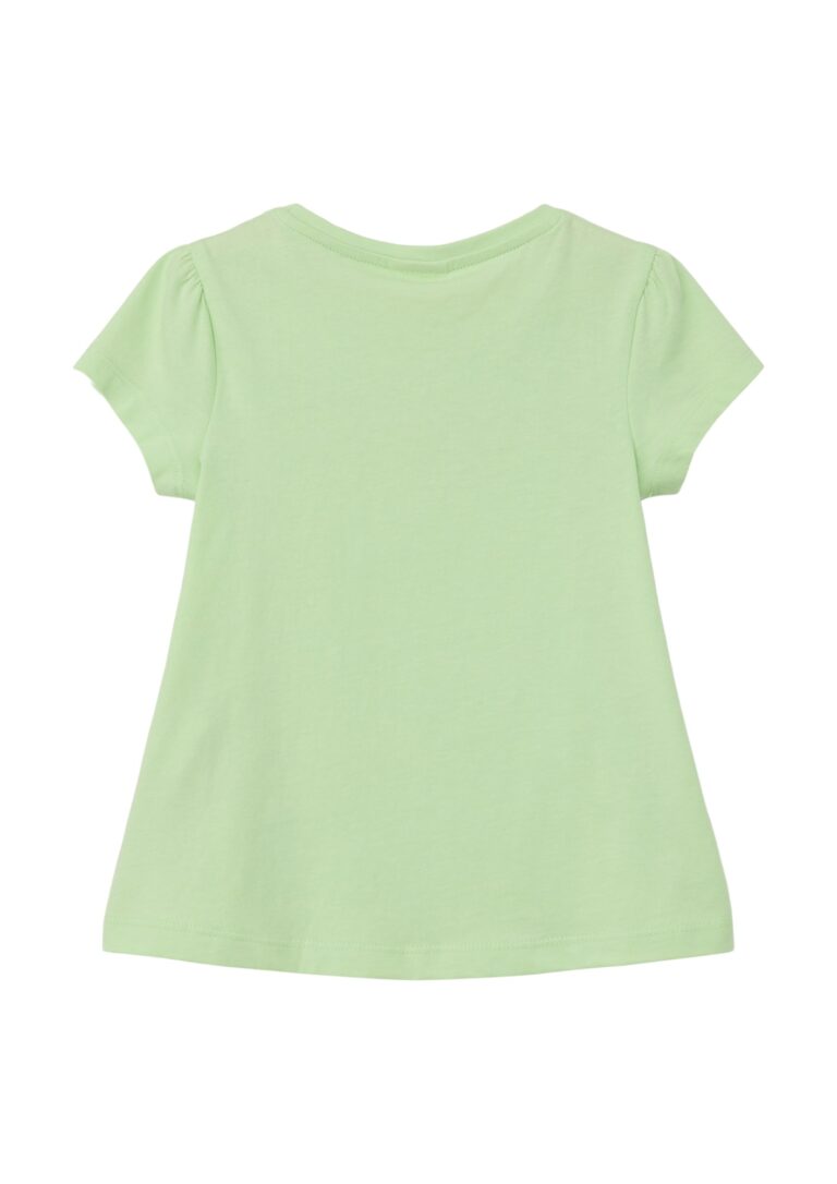 s.Oliver Tricou  galben / verde pastel / negru / alb