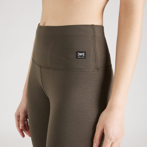 Preţ super.natural Pantaloni sport  ciocolatiu / negru / alb