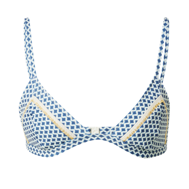 watercult Sutien costum de baie 'Nautic Call'  crem / bleumarin / galben