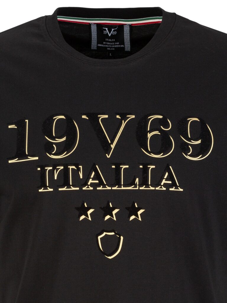 19V69 ITALIA Tricou  negru preţ