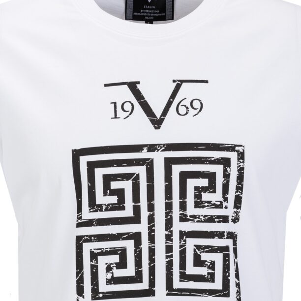 19V69 ITALIA Tricou  negru / alb preţ