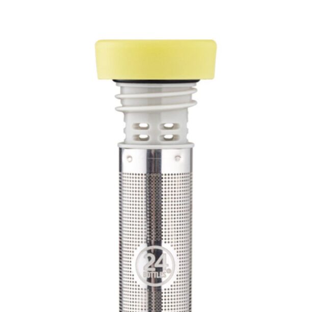 24bottles - Infuzor pentru sticlă thermos Clima Yellow Infuser.Lid.Lgt.Yellow-Lgtyellow