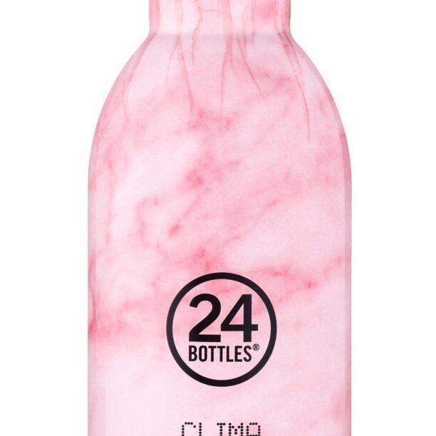 24bottles - sticlă thermos Clima Pink Marble 330ml Clima.330.Pink.Marble-PinkMarble