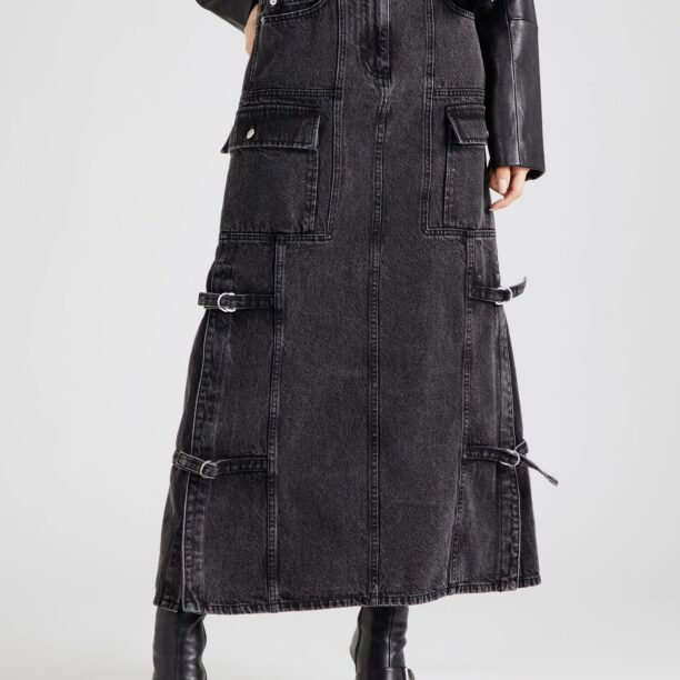 3.1 Phillip Lim Fustă  negru denim