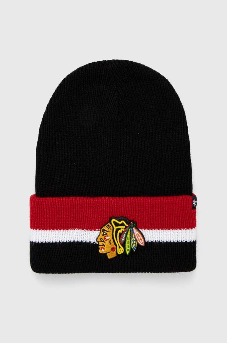 47brand caciula NHL Chicago Blackhawks culoarea negru