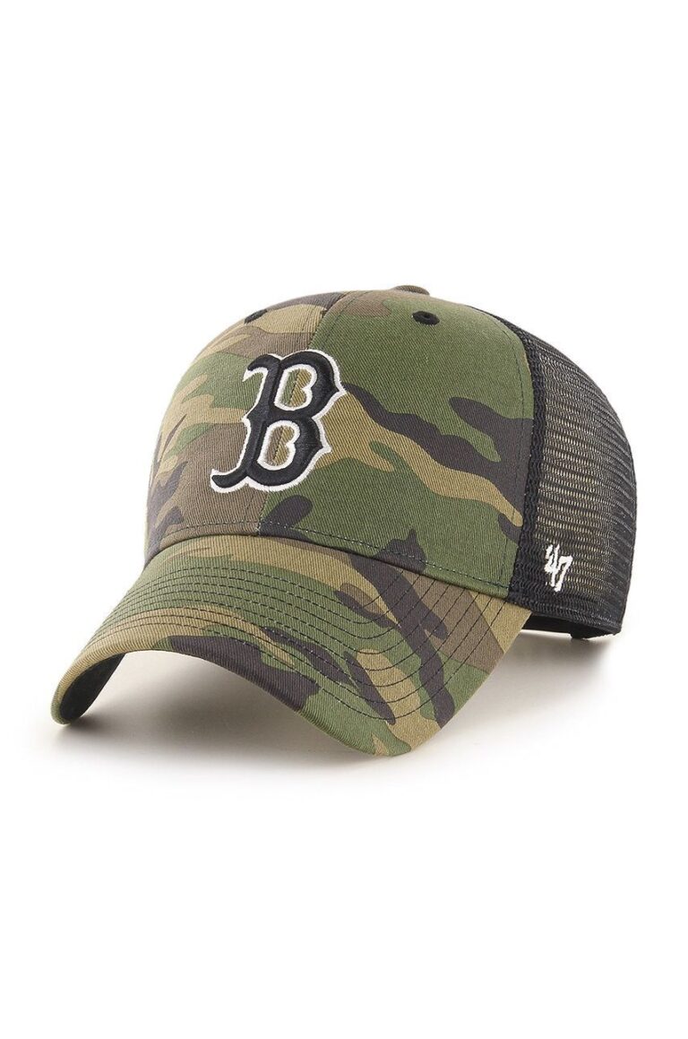 47brand șapcă Boston Red Sox culoarea verde