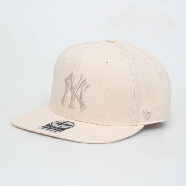 47brand sapca MLB New York Yankees culoarea bej