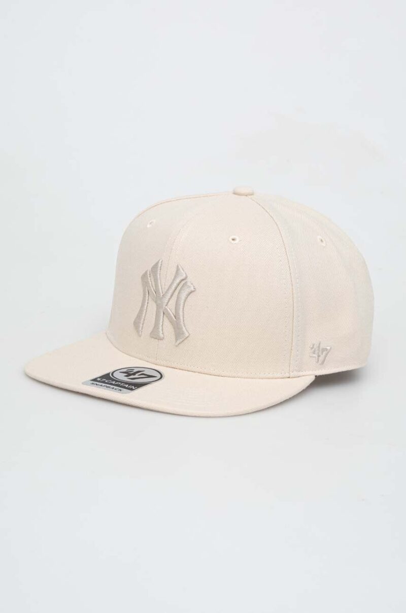 47brand sapca MLB New York Yankees culoarea bej