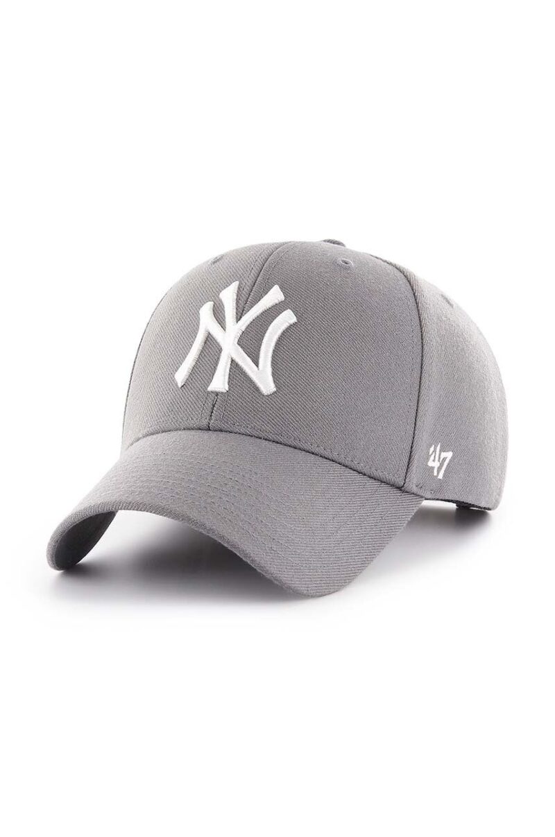 47brand șapcă MLB New York Yankees culoarea gri