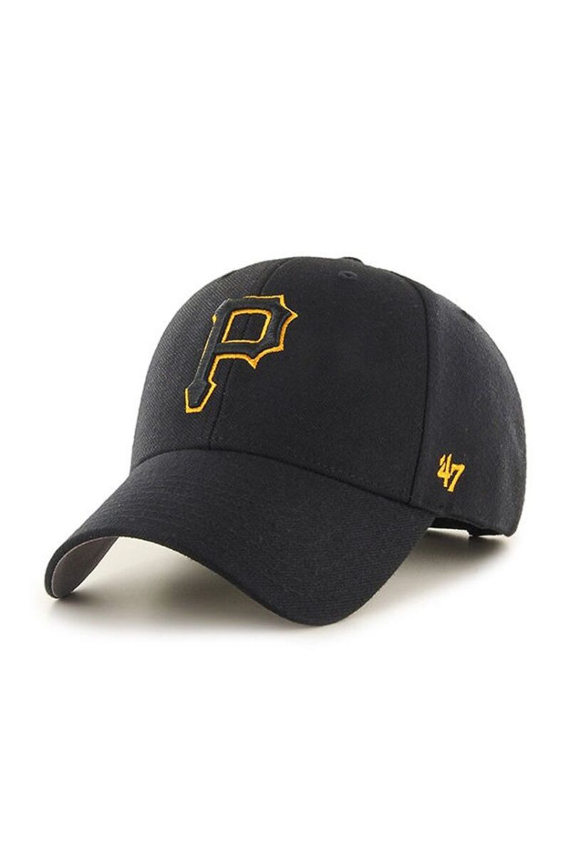 47brand șapcă MLB Pittsburgh Pirates culoarea negru