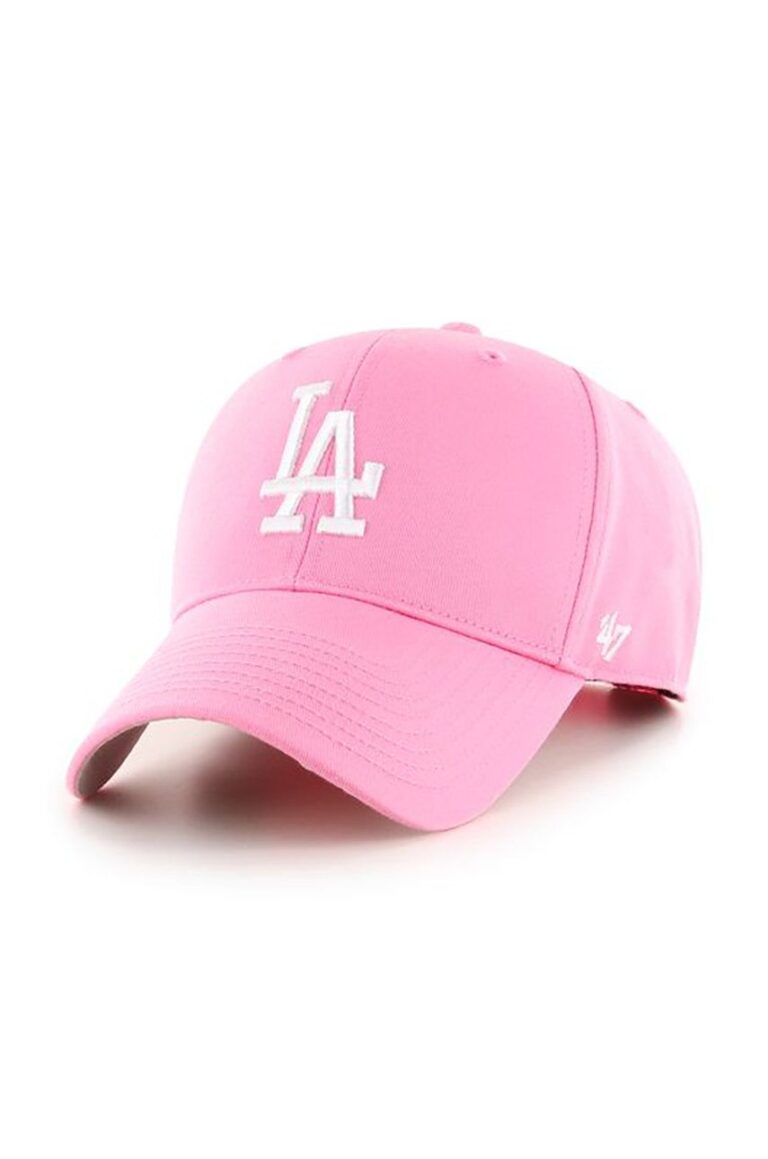 47brand sapca Mlb Los Angeles Dodgers culoarea roz