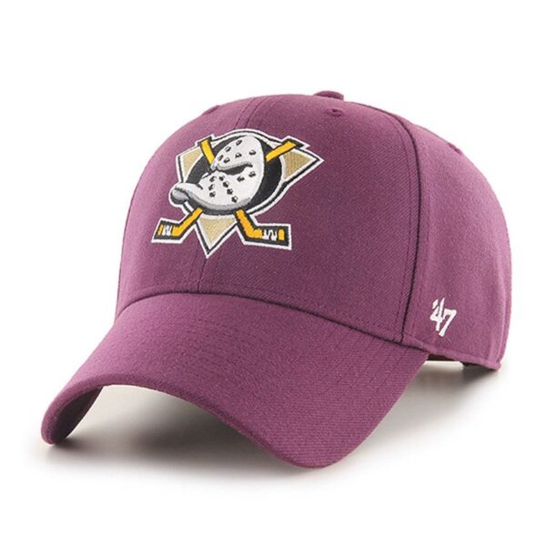 47brand șapcă NHL Anaheim Ducks culoarea violet