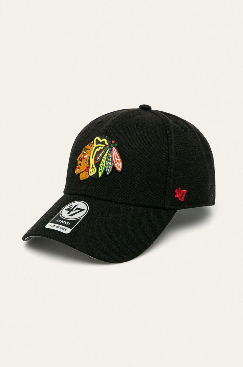 47brand șapcă NHL Chicago Blackhawks H-MVP04WBV-BKA