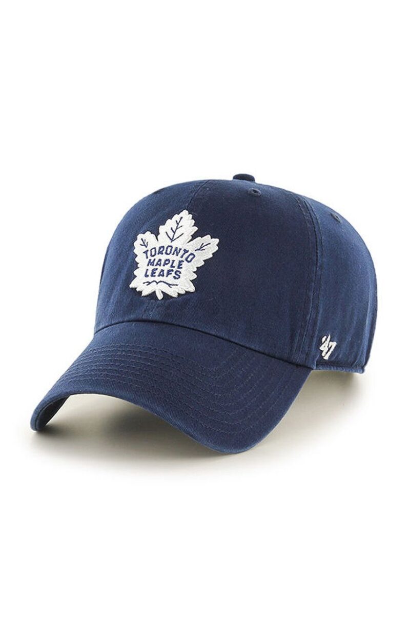 47brand șapcă NHL Toronto Maple Leafs culoarea bleumarin